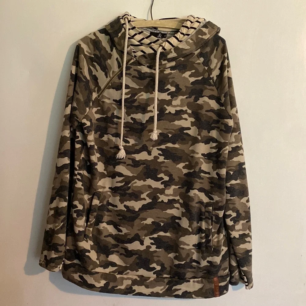 Ampersand Camo Double hooded sweatshirt (M1)